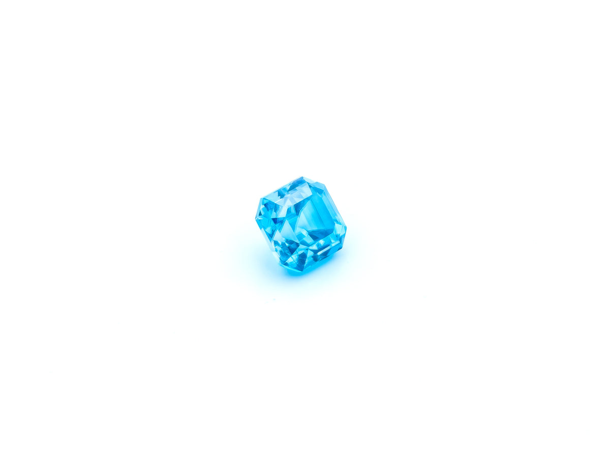 Natural Blue Zircon – 3.30 Carat Cushion Cut | SRL-025