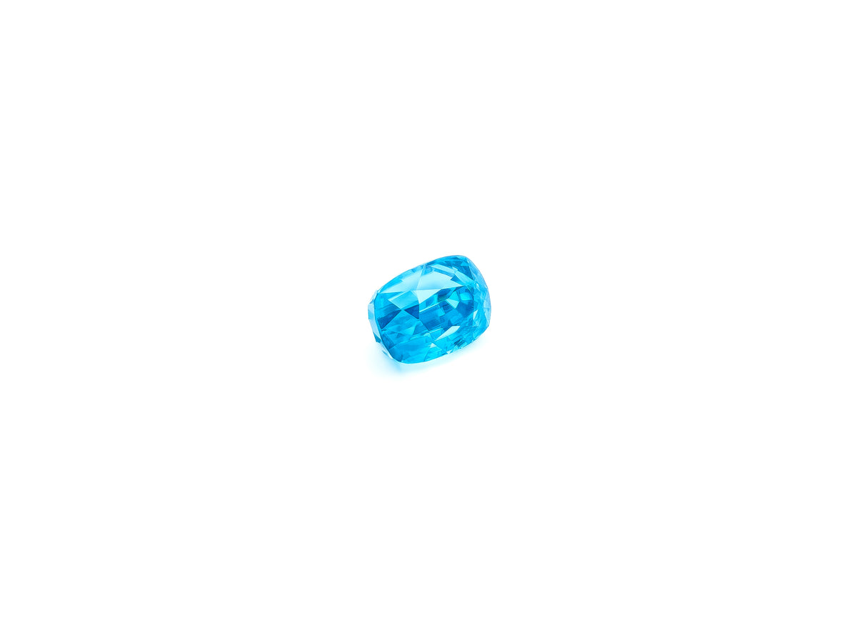 Natural Blue Zircon – 5.12 Carat Cushion Cut | SRL-023