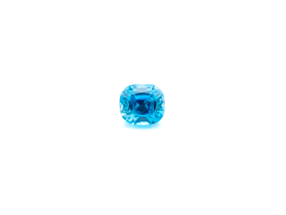 Natural Blue Zircon – 4.68 Carat Cushion Cut | SRL-024