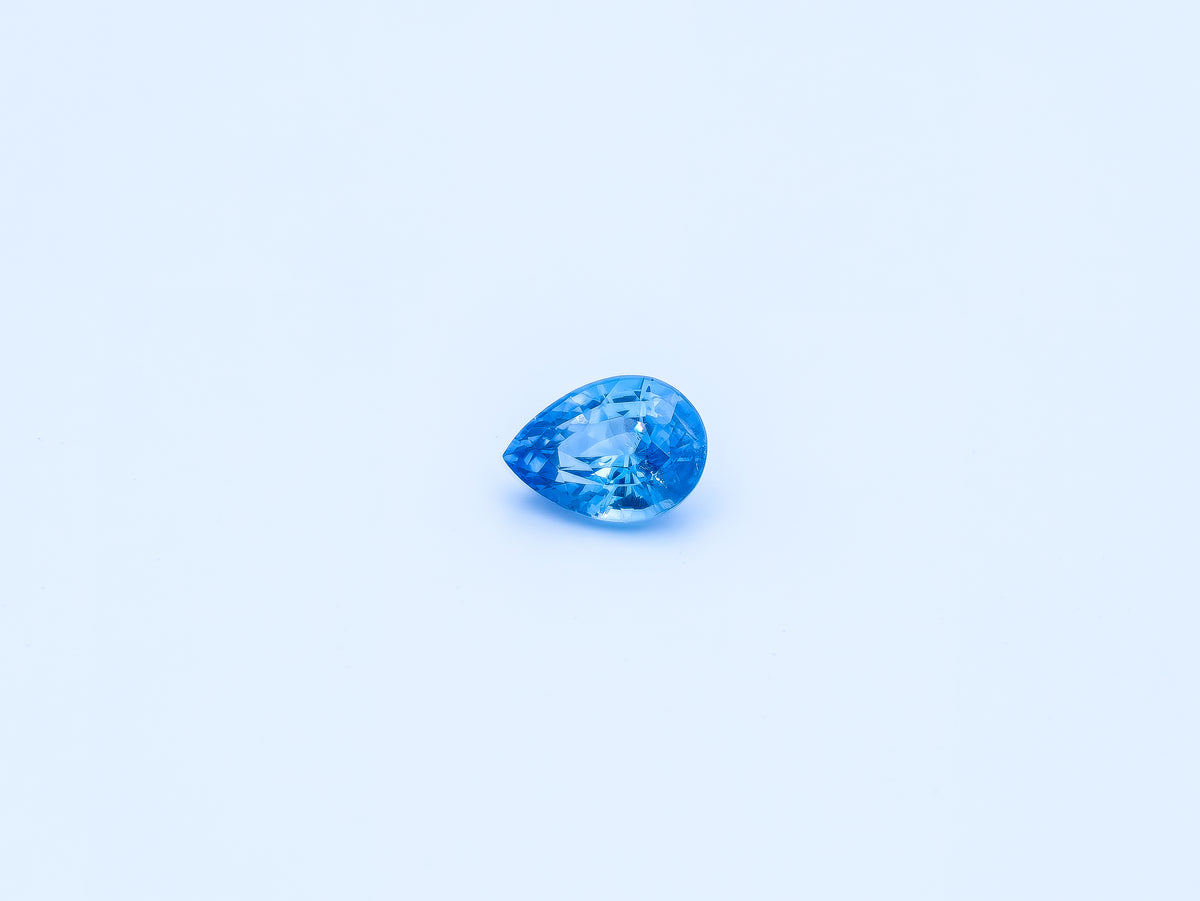 Vivid Blue Unheated Sapphire – 3.63 Carat Pear Cut | Sri Lanka | SRL-046