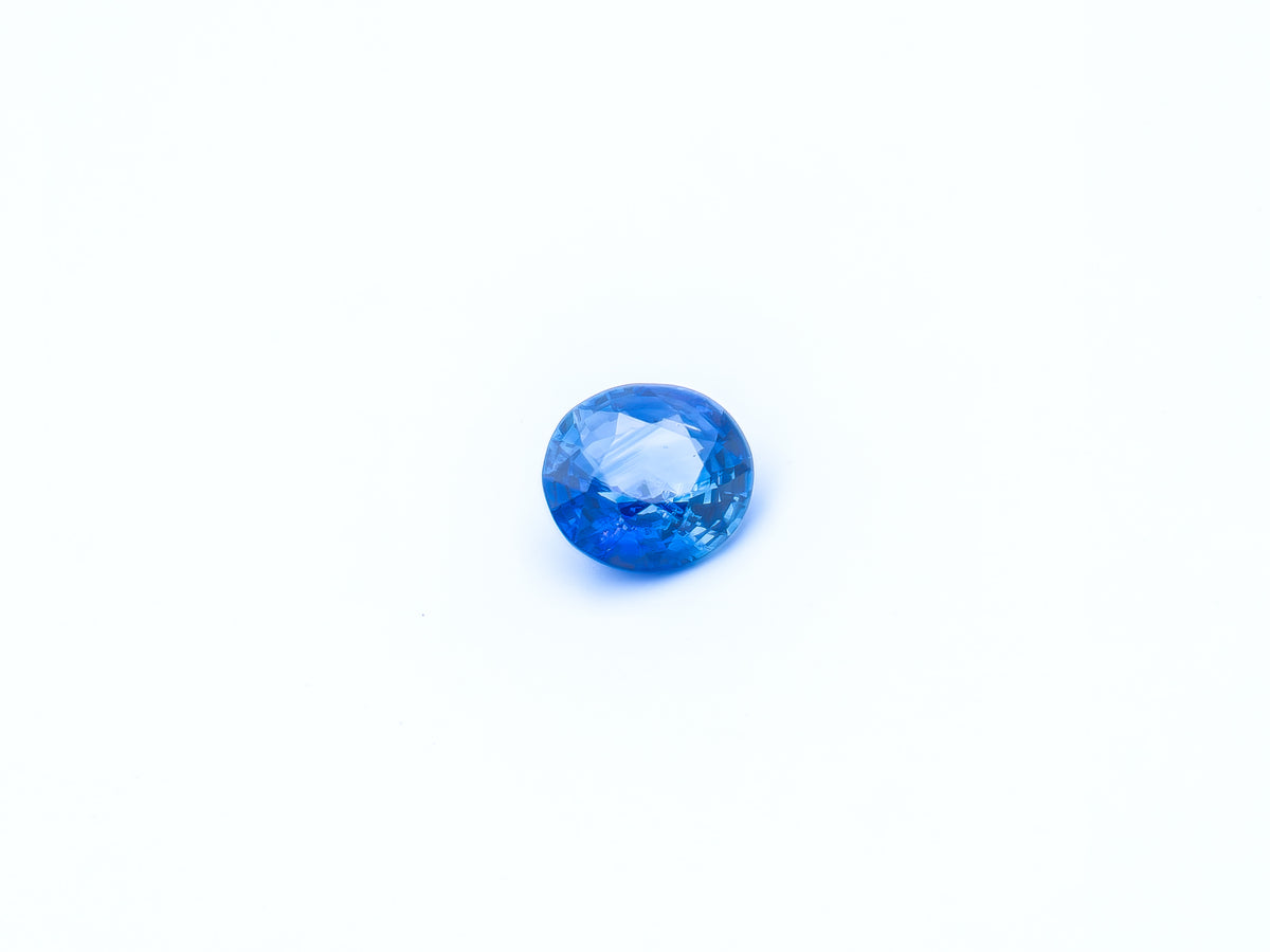 Vivid Blue Unheated Sapphire – 2.52 Carat Oval Cut | Sri Lanka | SRL-049