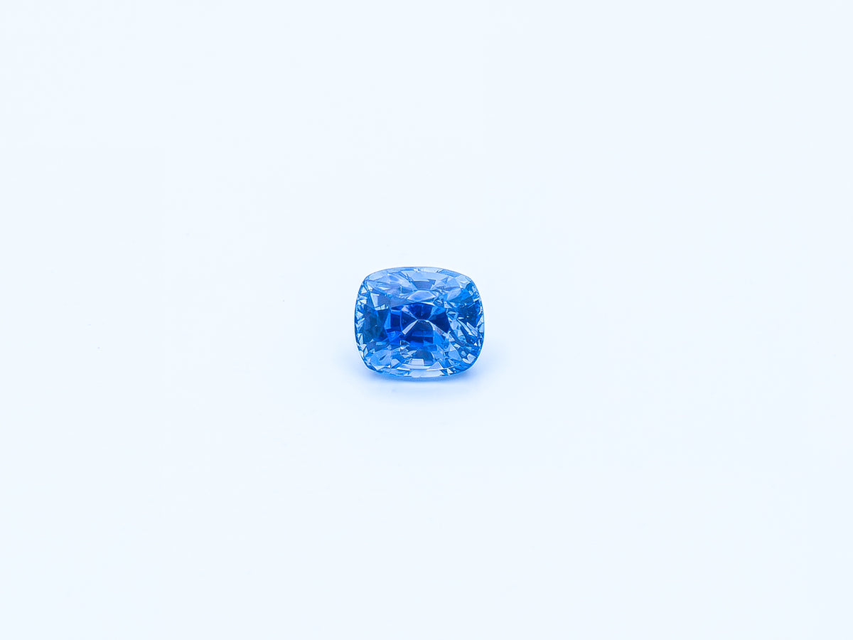 Vivid Blue Unheated Sapphire – 1.62  Carat Cushion Cut | Sri Lanka | SRL-050