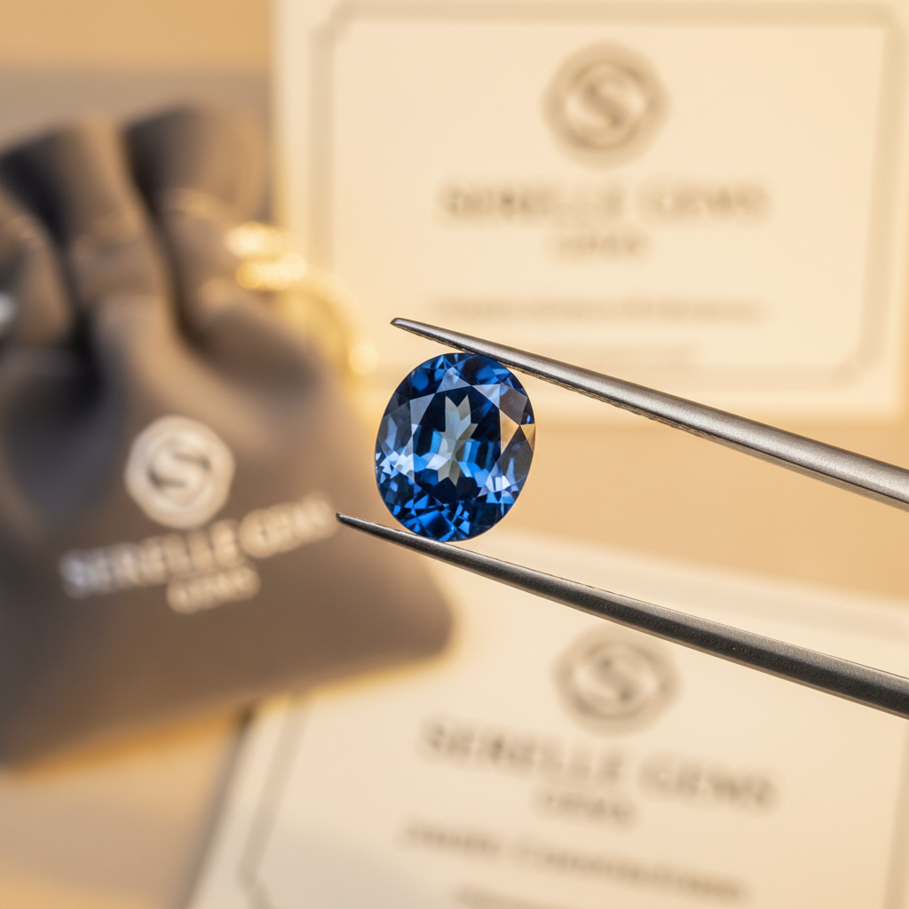 Blue Sapphire Oval Cut 2.1ct - Serelle Gems